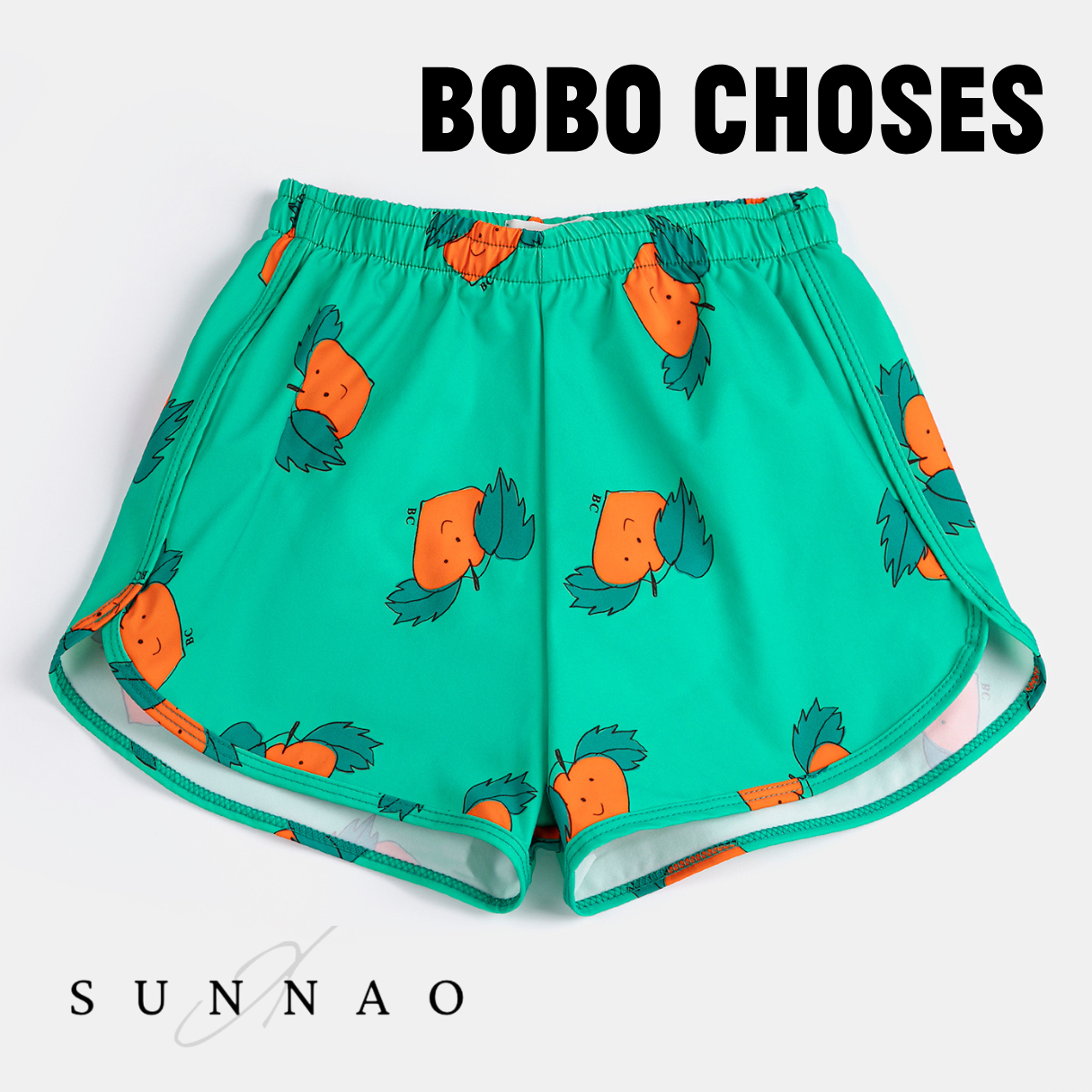 <BOBO CHOSES> Tangerine all over swim trunks