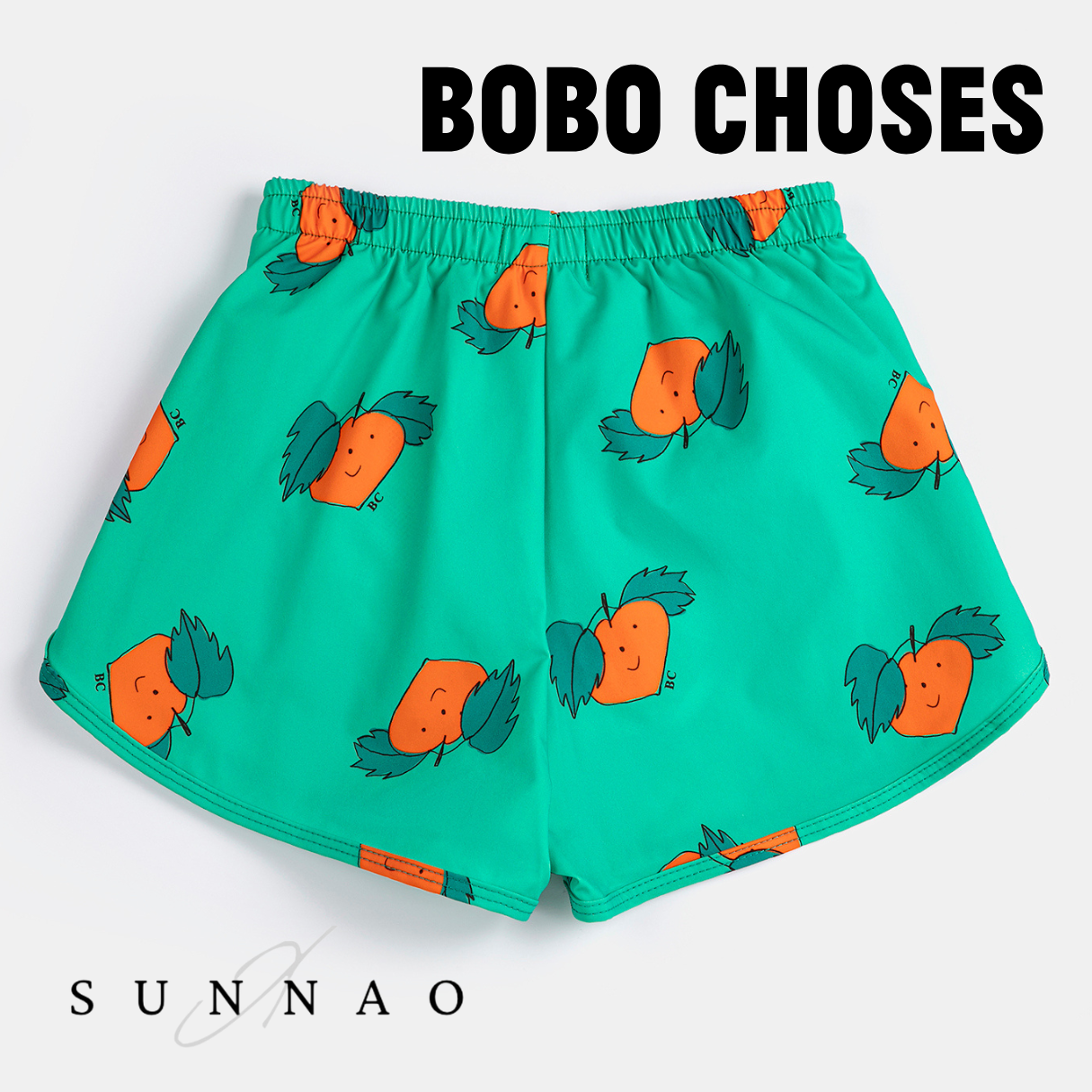 <BOBO CHOSES> Tangerine all over swim trunks