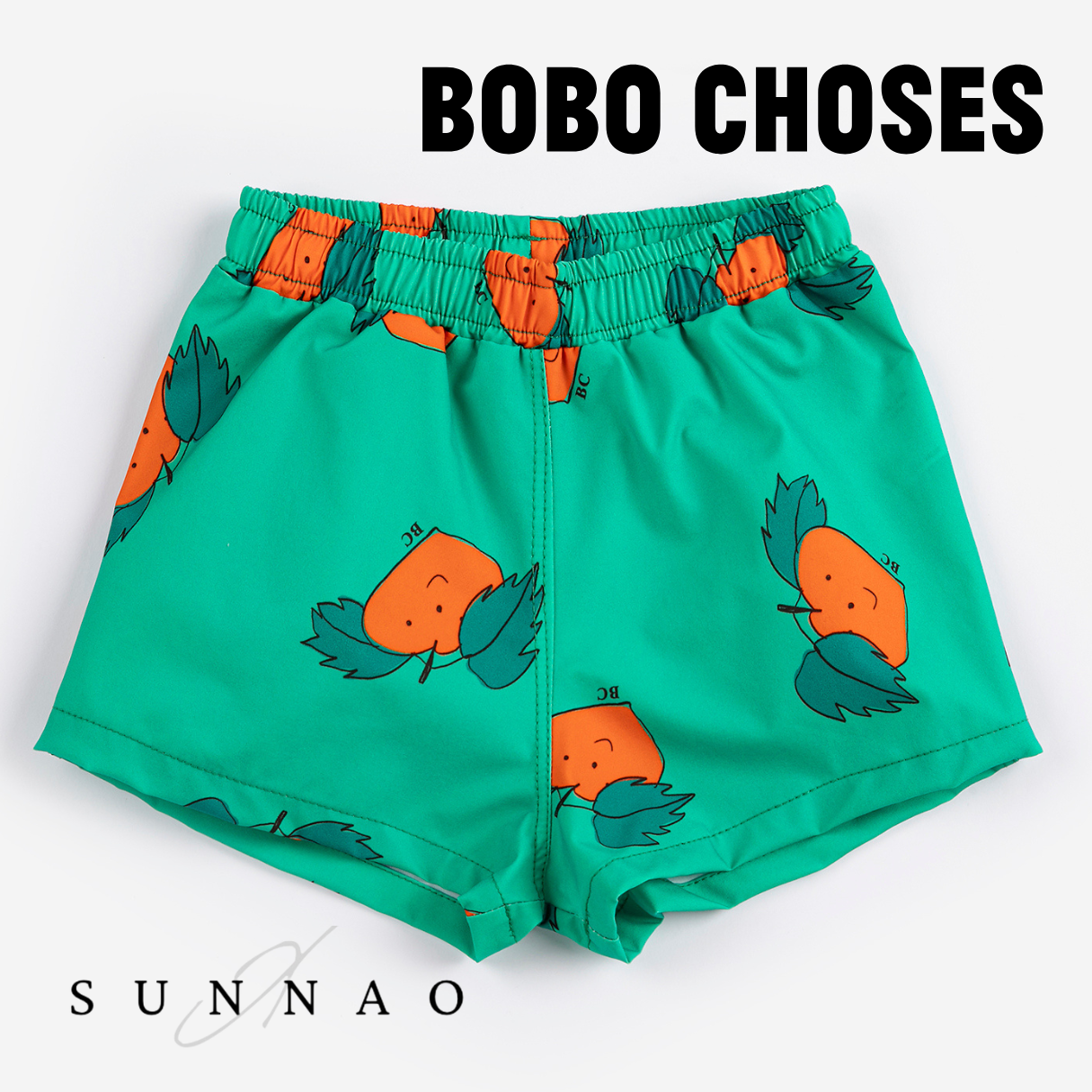 <BOBO CHOSES> Tangerine all over swim trunks