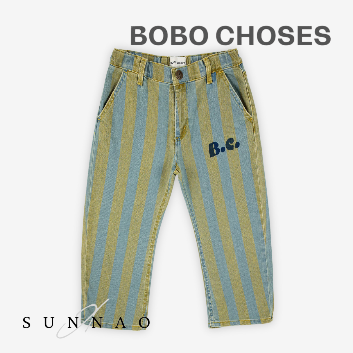 <BOBO CHOSES>Vertical Stripes denim pants