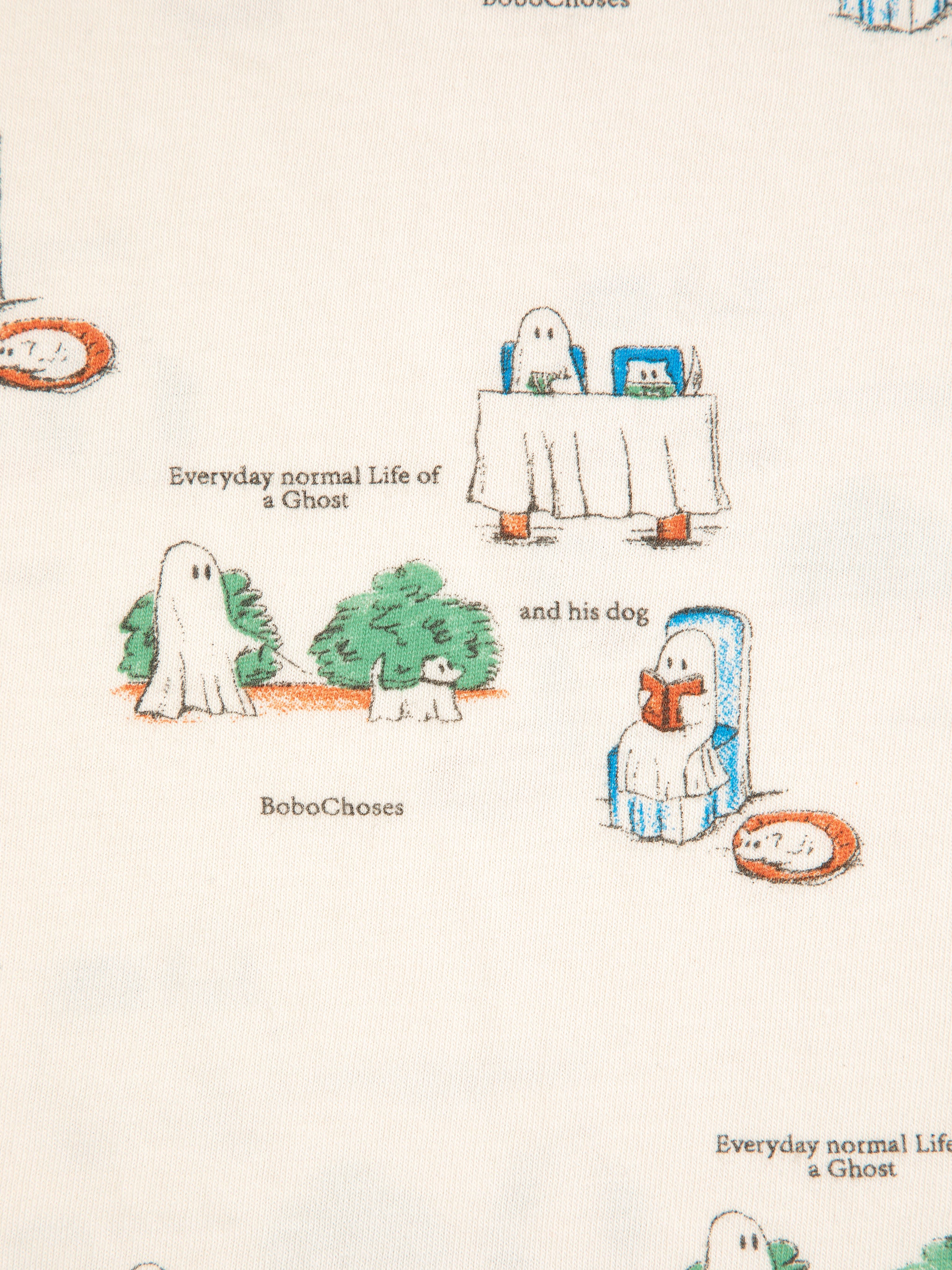 <BOBO CHOSES> Everyday Ghosts all over T-shirts - DROP2