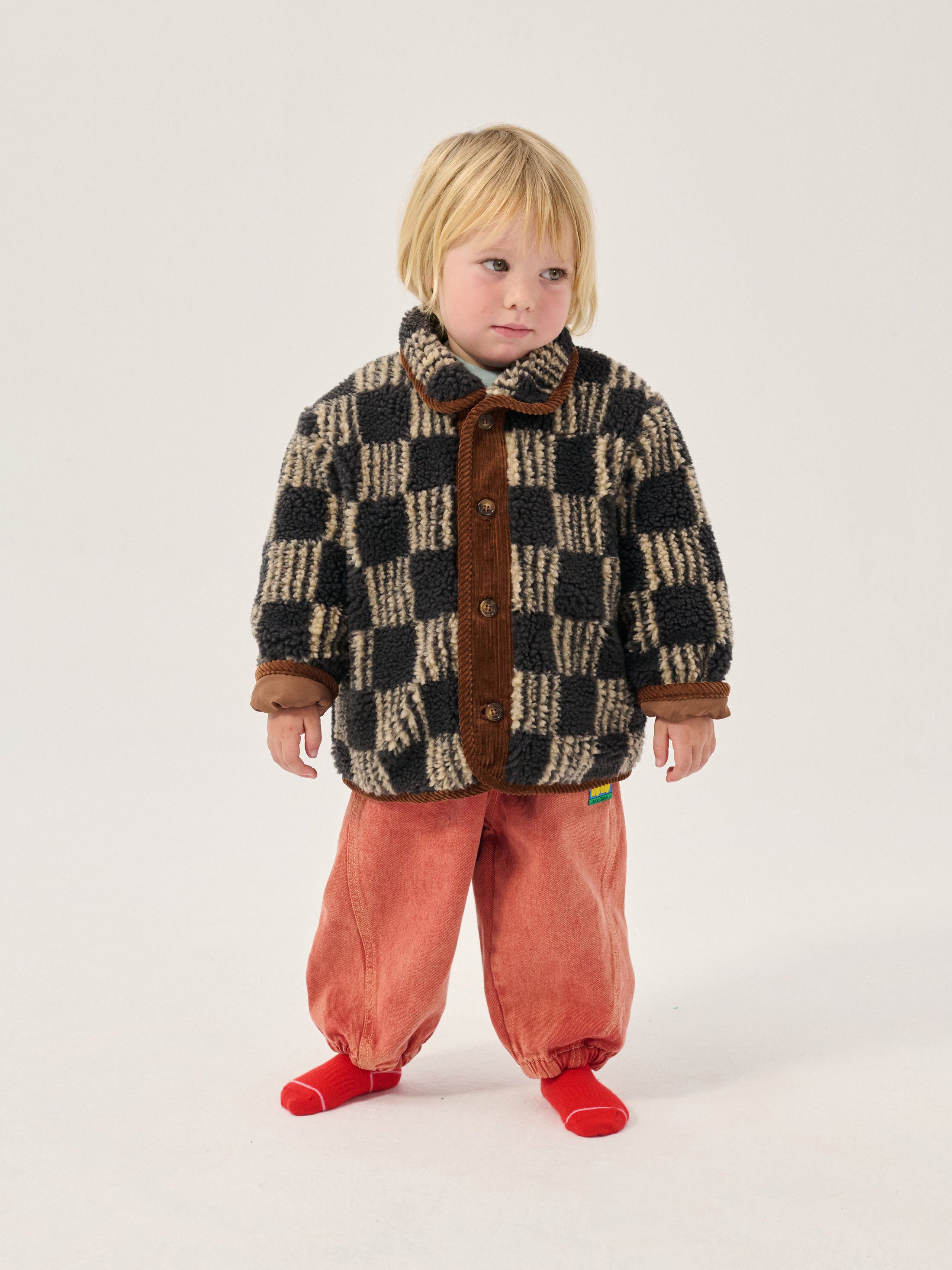 <BOBO CHOSES> Almost Moiré all over sheepskin jacket  - DROP2