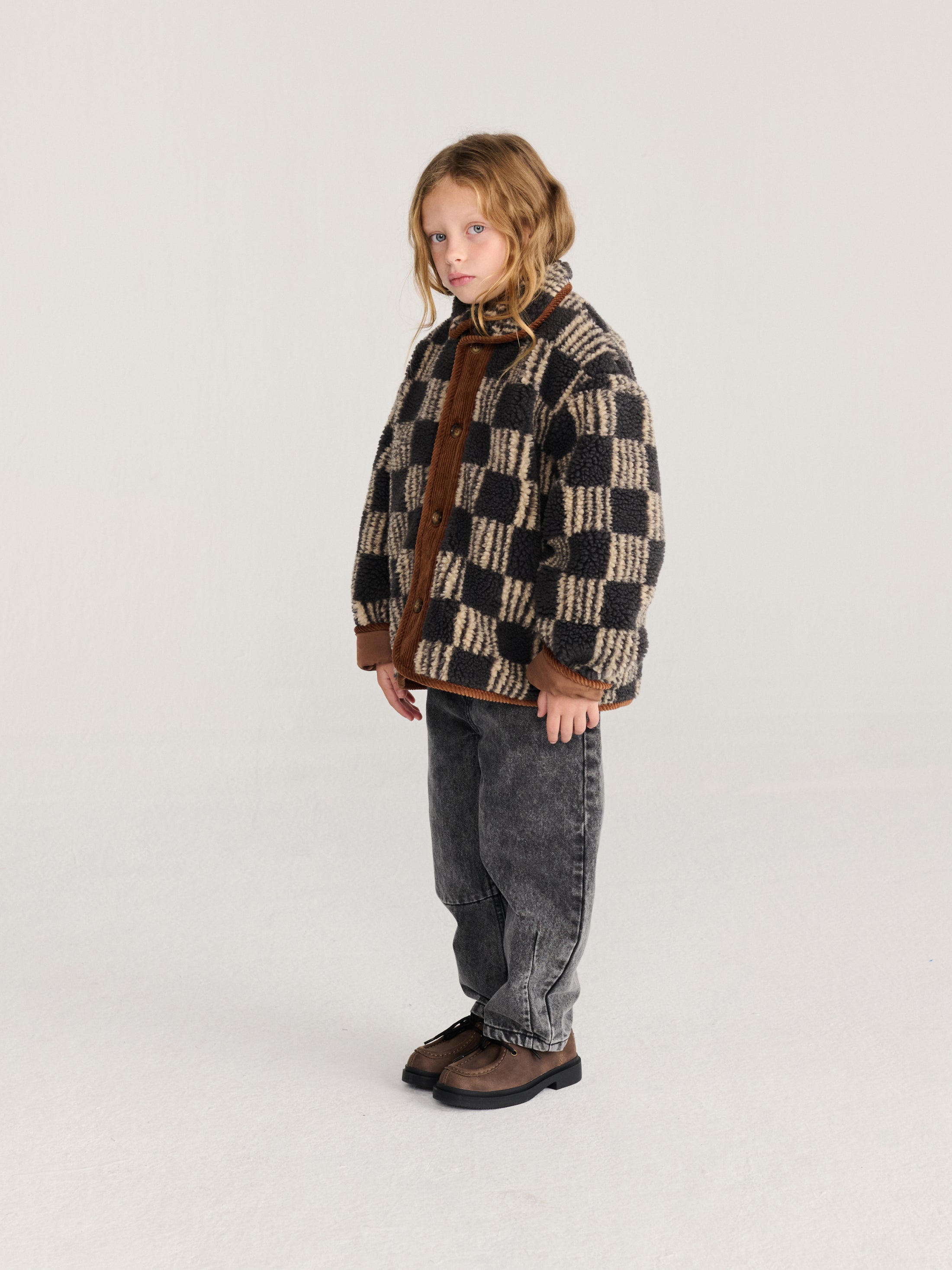<BOBO CHOSES> Almost Moiré all over sheepskin jacket  - DROP2