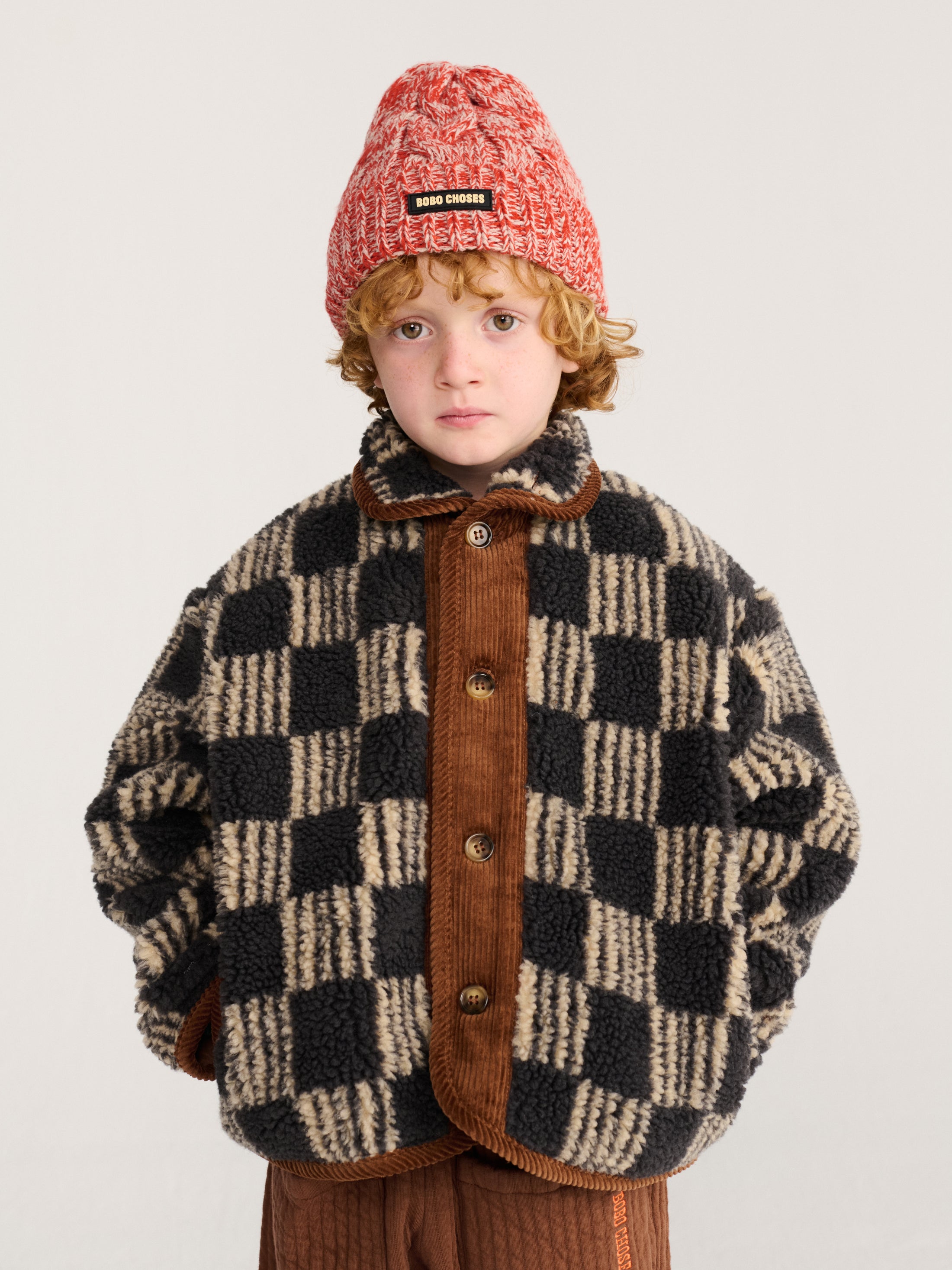 <BOBO CHOSES> Almost Moiré all over sheepskin jacket  - DROP2