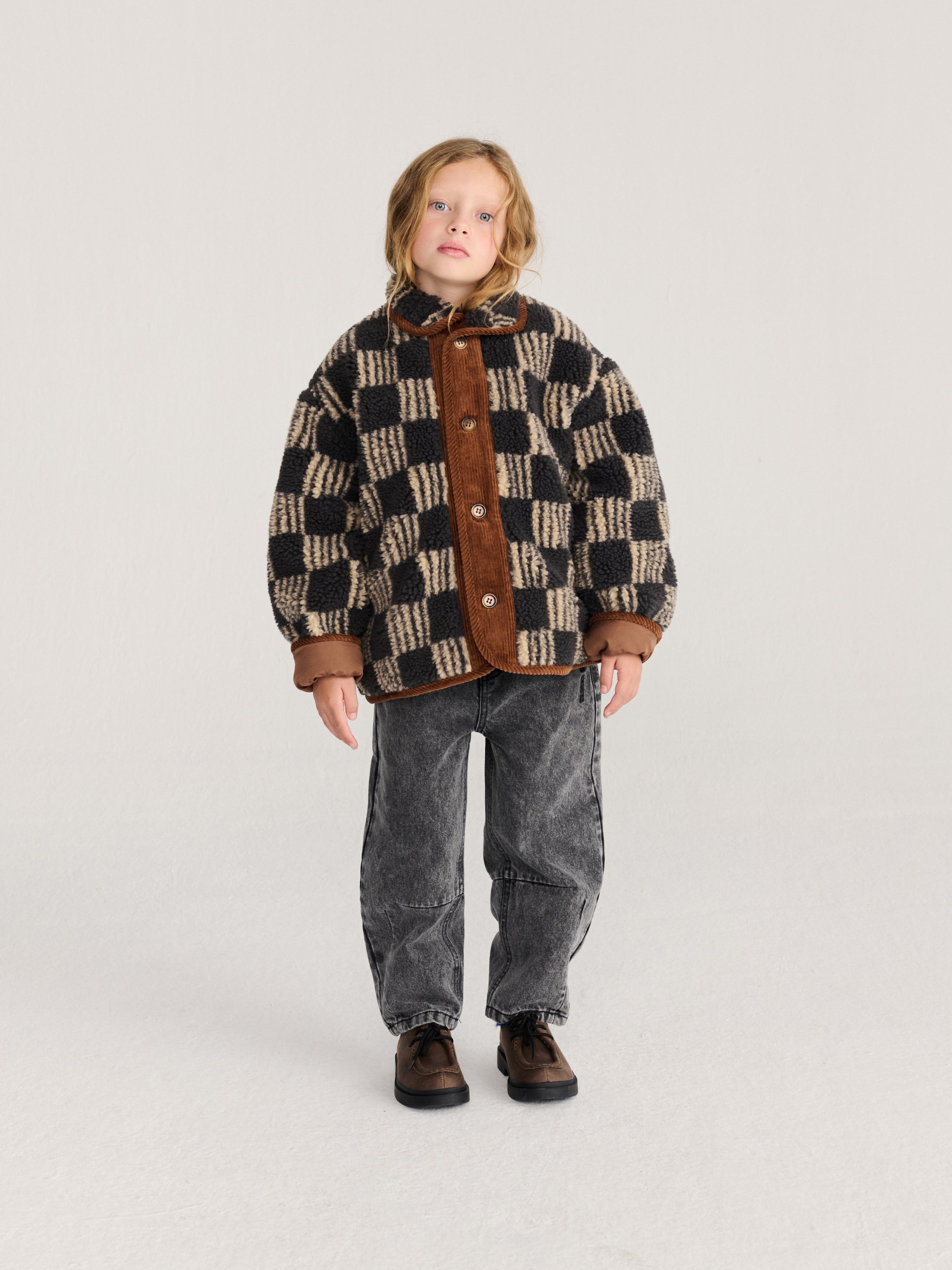 <BOBO CHOSES> Almost Moiré all over sheepskin jacket  - DROP2