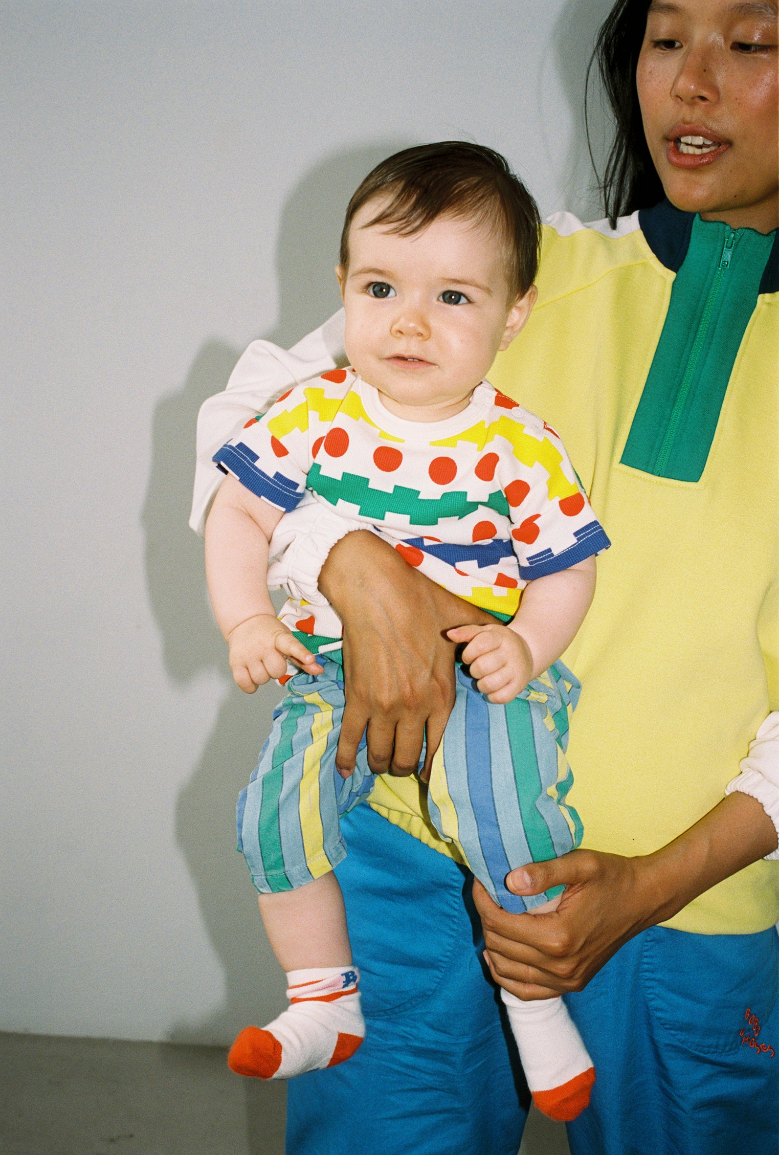 <BOBO CHOSES>Geometric all over waffle T-shirt（18M-7Y）