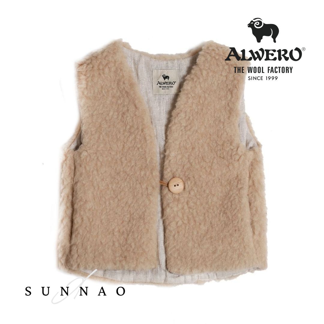 <alwero> Exclusive Bodywarmer Vest Junior - BEIGE</alwero>