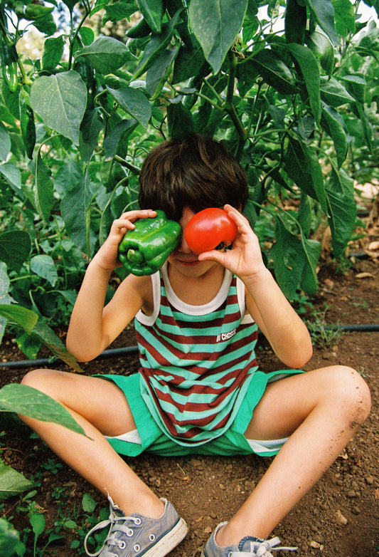 <BOBO CHOSES> Bobo Choses Striped tank top