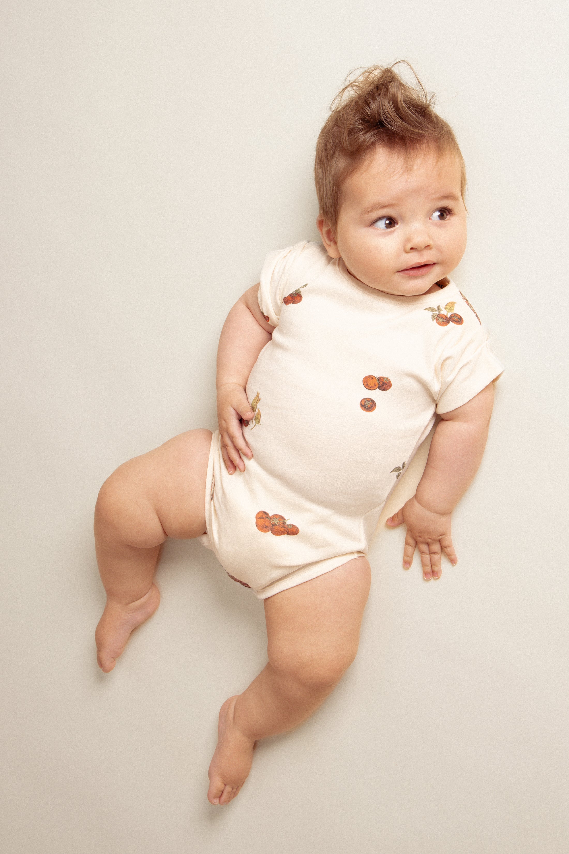 【予約／送料無料】<STUDIO BOHEME PARIS> BODYSUIT BAMA - OFF WHITE / TOMATO（12M-24M）