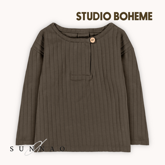 <STUDIO BOHEME PARIS> ORSO T-SHIRT - DARK TAUPE
