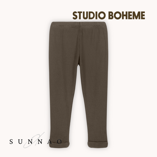 <STUDIO BOHEME PARIS> ROM POM LEGGING - DARK TAUPE