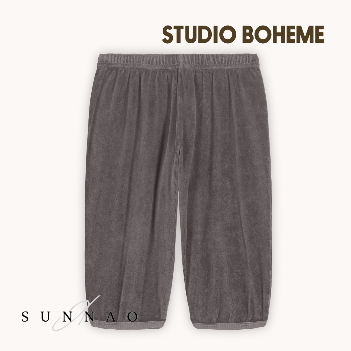 <STUDIO BOHEME PARIS> PORGY PANTS - GREY FLANNEL