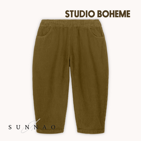 <STUDIO BOHEME PARIS> CARROT PANTS - GREEN NUTRIA