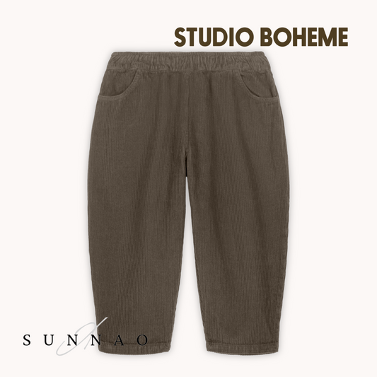 <STUDIO BOHEME PARIS> CARROT PANTS - DARK TAUPE