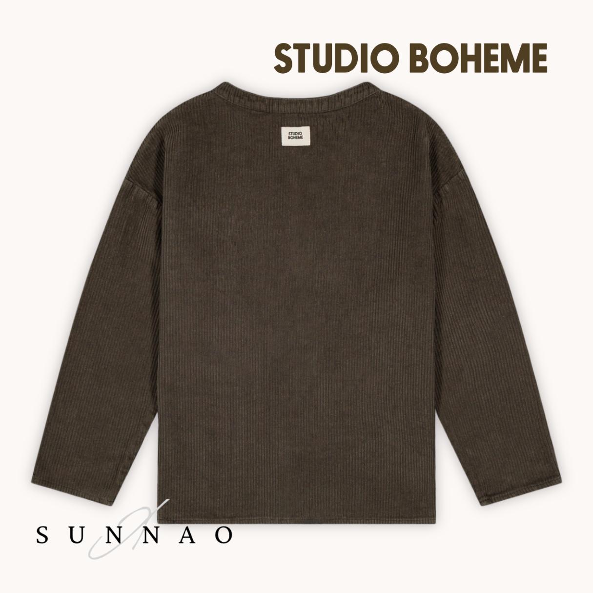 <STUDIO BOHEME PARIS> JIM SHIRT - DARK TAUPE
