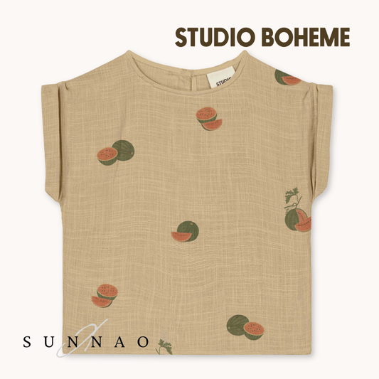 【予約】<STUDIO BOHEME PARIS> BLOUSE PRASLIN - STARFISH / WATERMELON - DROP2