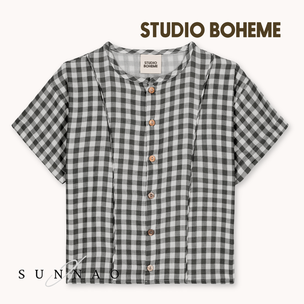 【予約】<STUDIO BOHEME PARIS> BLOUSE THELME - GINGHAM - DROP1