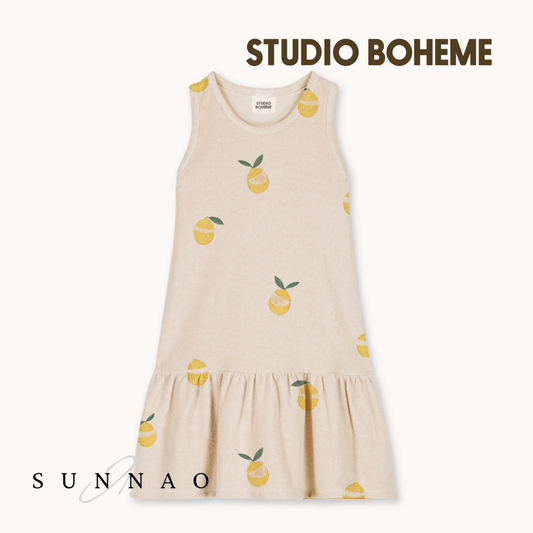 【予約】<STUDIO BOHEME PARIS> DRESS PLAYA - SAND / LEMON - DROP2