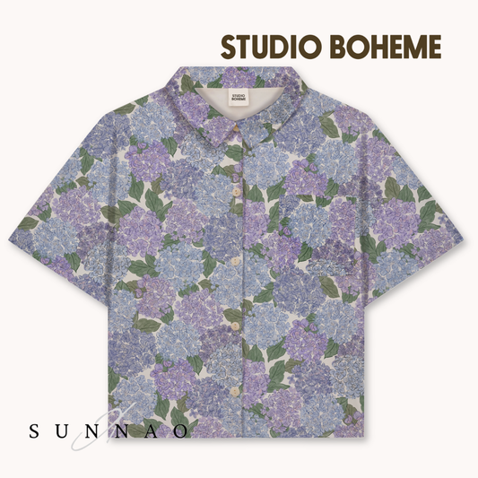 【予約】<STUDIO BOHEME PARIS> SHIRT VOILE - HORTENSIA - DROP1