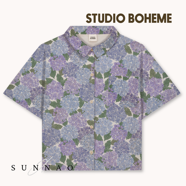 【予約】<STUDIO BOHEME PARIS> SHIRT VOILE - HORTENSIA - DROP1