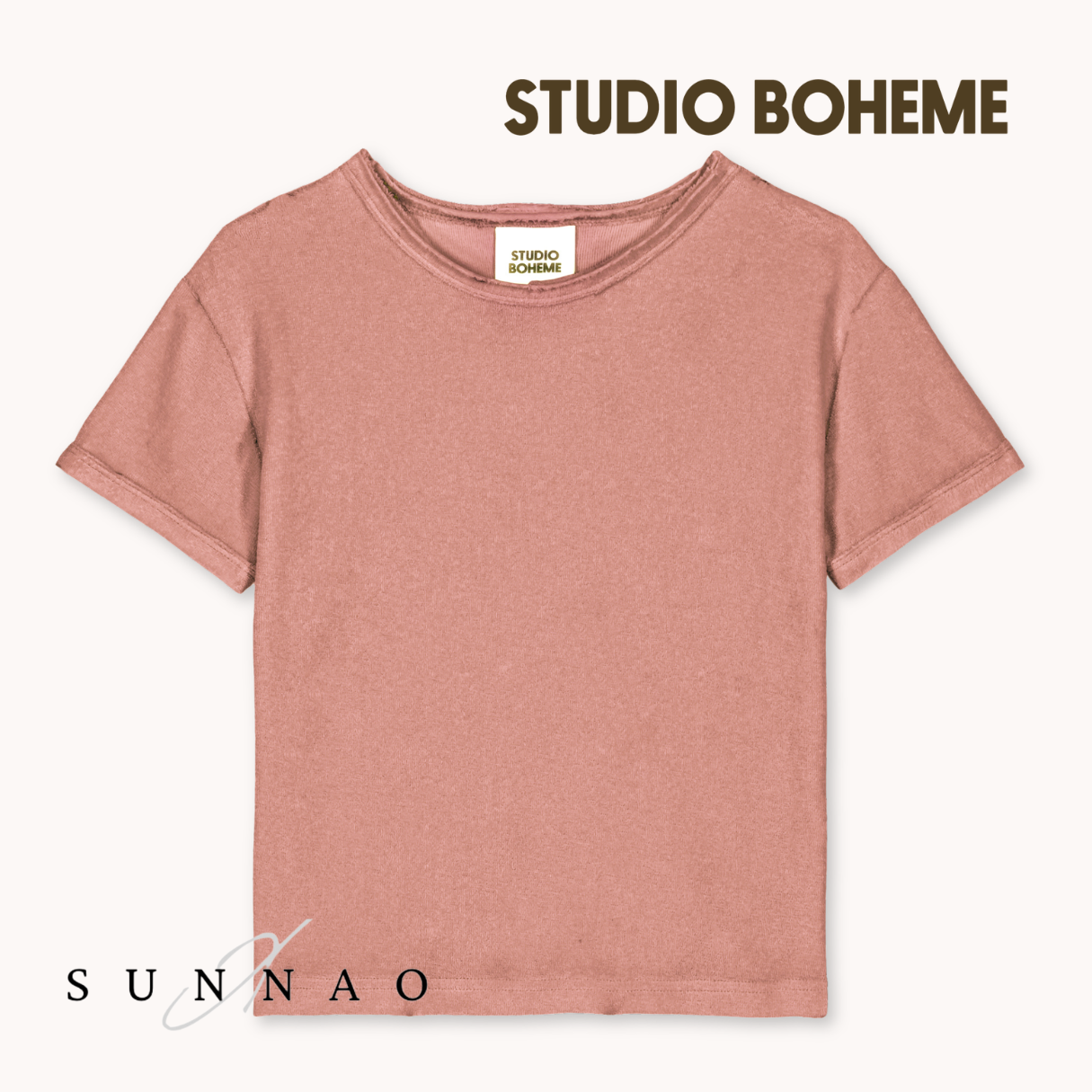 【予約】<STUDIO BOHEME PARIS> TSHIRT ESSENTIAL - DULCE BEIGE - DROP2