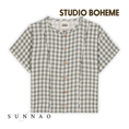 갤러리 뷰어로 이미지로드, <STUDIO BOHEME PARIS> BLOUSE THELME - GINGHAM
