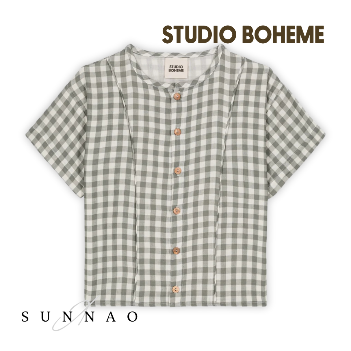 <STUDIO BOHEME PARIS> BLOUSE THELME - GINGHAM