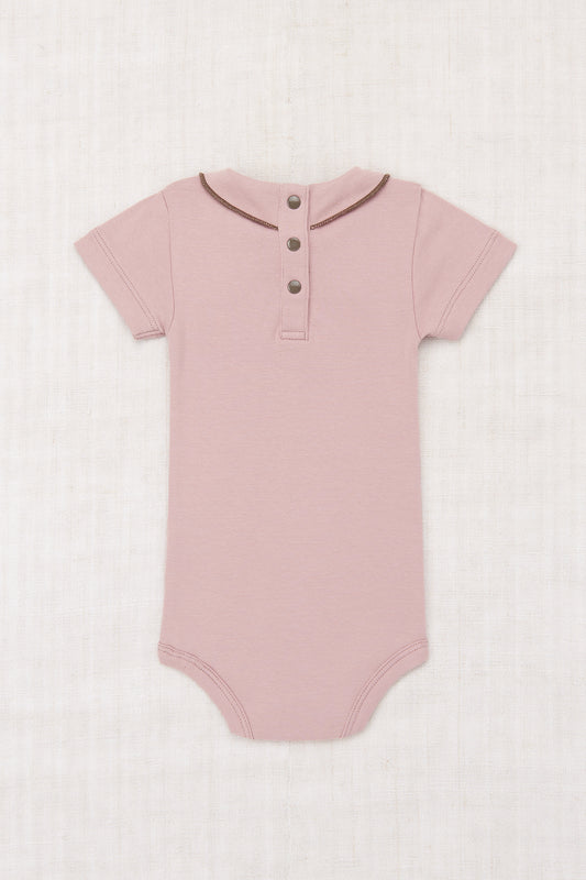 <Misha&Puff>Short Sleeve Scout Onesie - Plum Petal（6-24M）