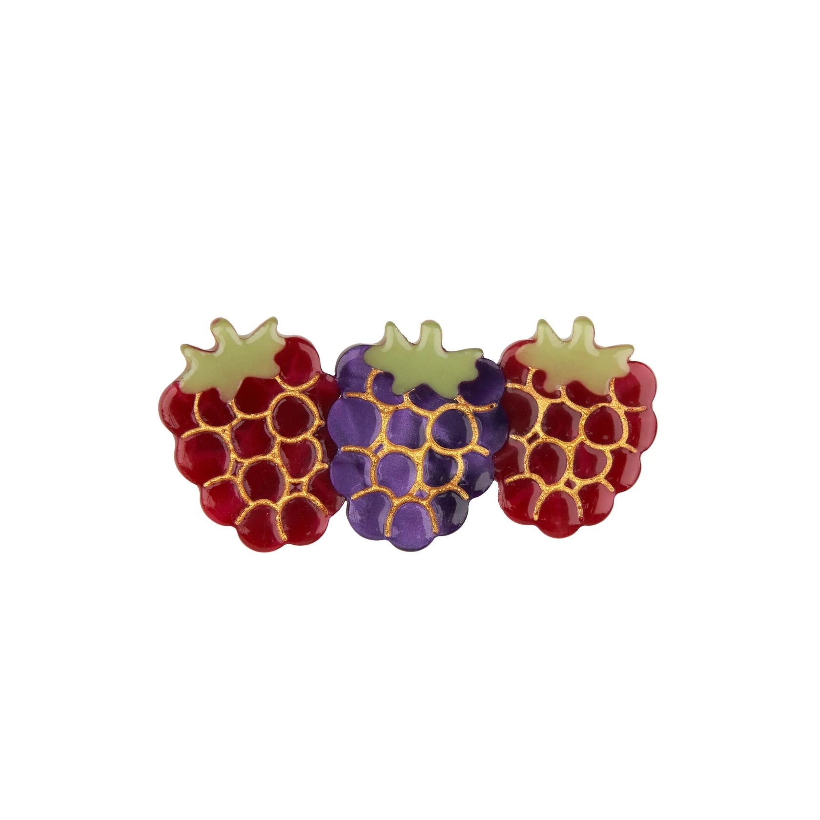 <COUCOU SUZETTE>FRUITS ROUGES HAIR CLIP