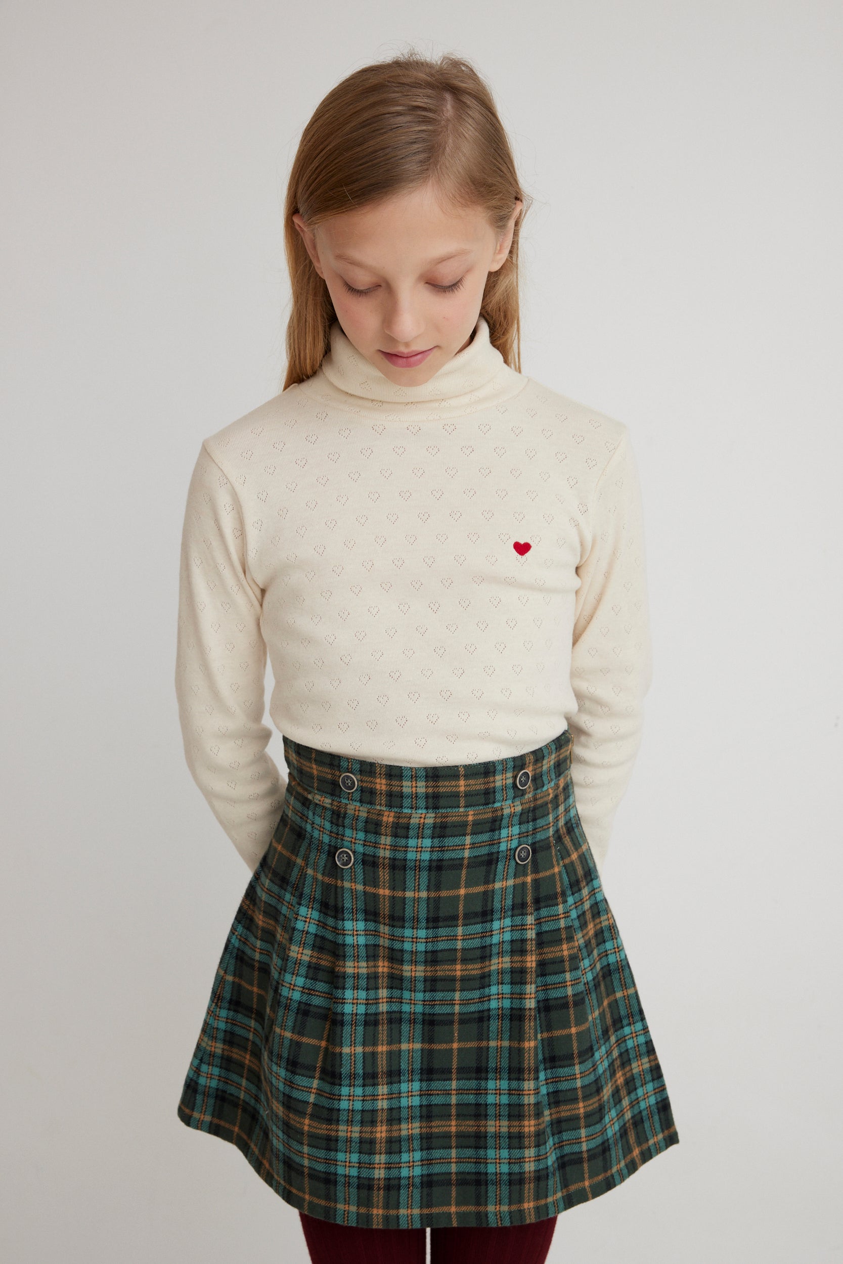<Bebe Organic> Bebe Heart Turtleneck