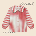 갤러리 뷰어로 이미지로드, <Birinit Petit> Red stripes blouse
