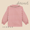 갤러리 뷰어로 이미지로드, <Birinit Petit> Red stripes blouse
