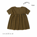 Gallery viewerに画像を読み込む, <Organic zoo>Blueberry Gingham Gather Dress（1-4Y）
