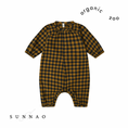 Gallery viewerに画像を読み込む, <Organic zoo>Blueberry Gingham Onesie（0M-12M）
