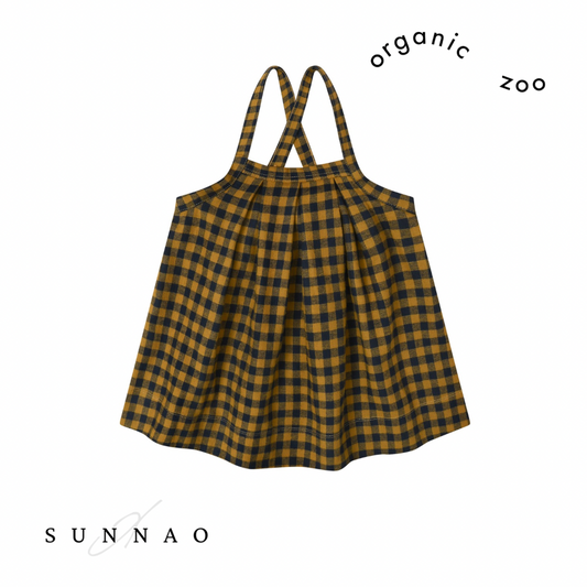 <Organic zoo>Blueberry Gingham Tribe Skirt（1Y-4Y）