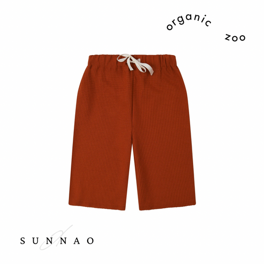 <Organic zoo>Paprika Waffle Wide Leg Pant（1-4Y）