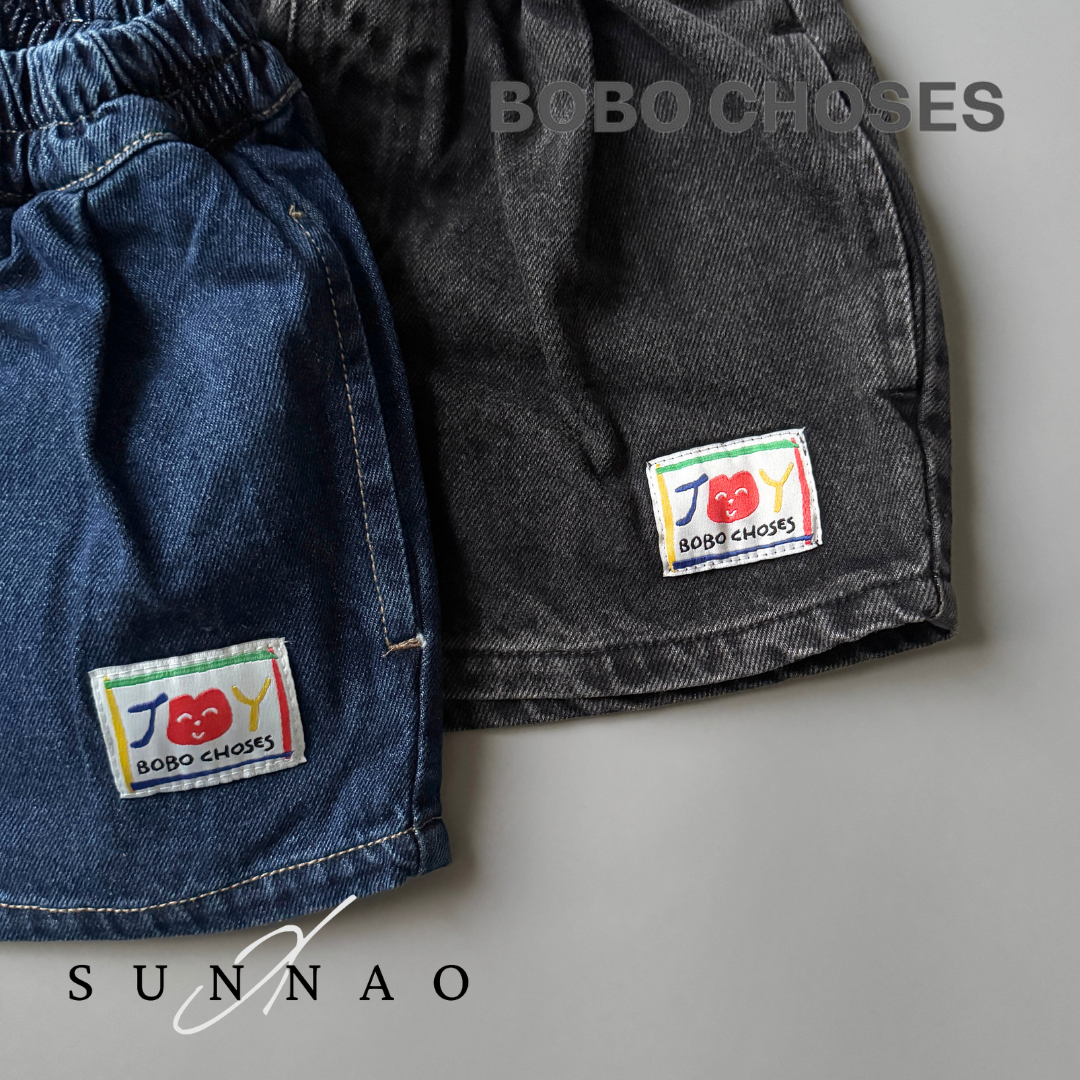 <BOBO CHOSES> Smiling mid denim bermuda shorts（2-7Y）