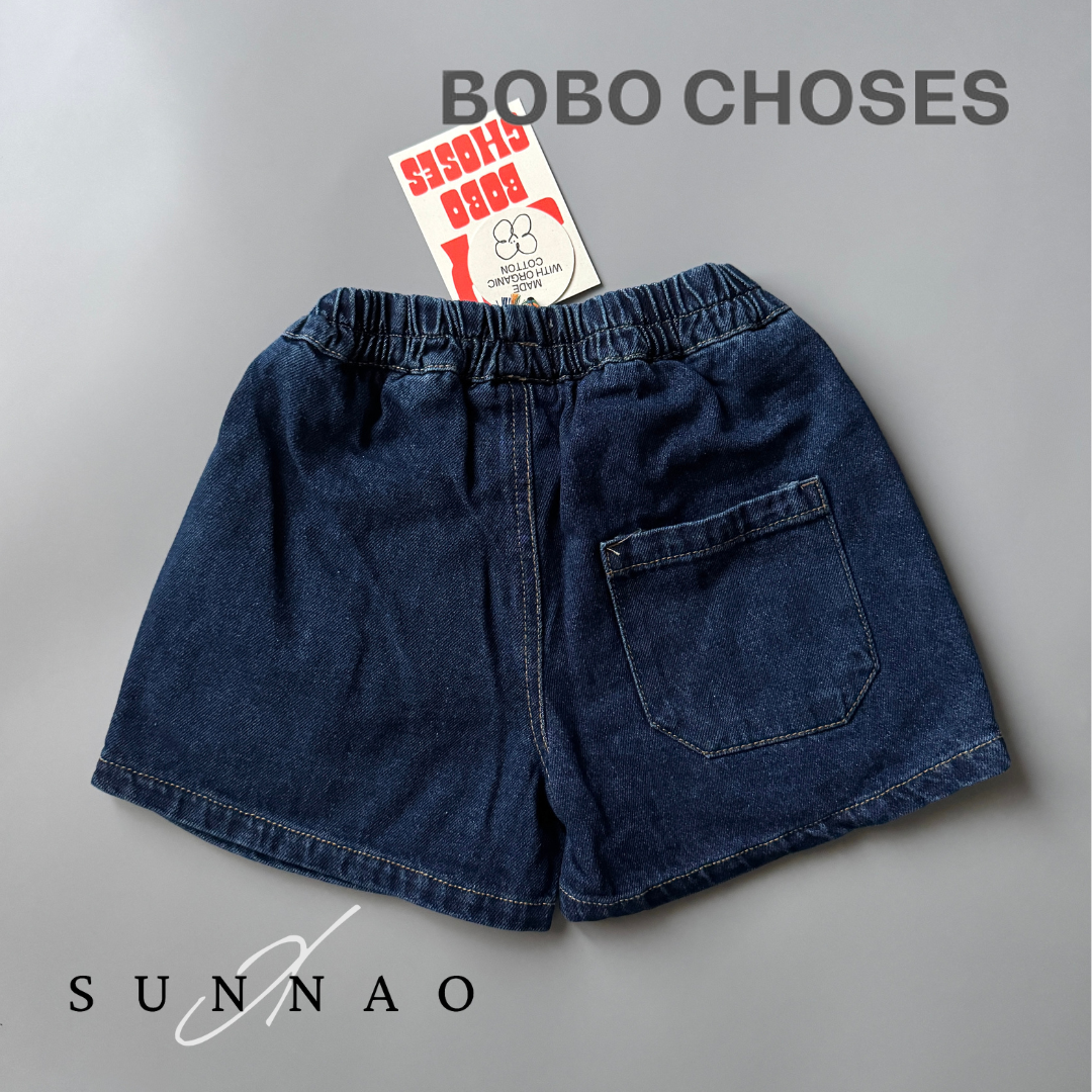 <BOBO CHOSES> Smiling mid denim bermuda shorts（2-7Y）