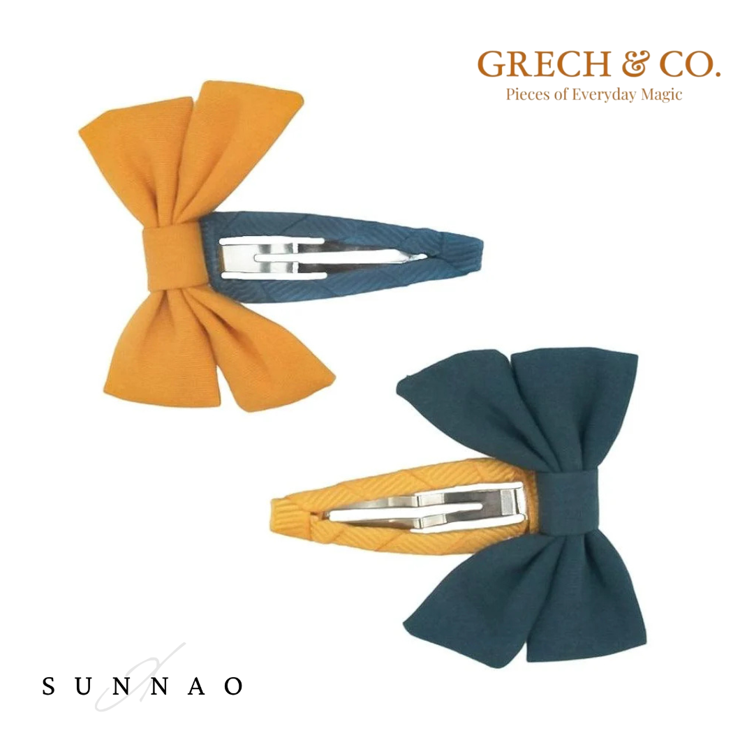 <GRECH&CO.> FABLE BOW CLIPS - TUSCANY+DESERT TEAL