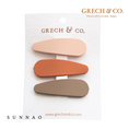 Gallery viewerに画像を読み込む, <GRECH&CO.> MATTE HAIR CLIPS - STONE + SHELL + RUST
