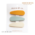 Gallery viewerに画像を読み込む, <GRECH&CO.> MATTE HAIR CLIPS - GOLDEN + LIGHT BLUE + BUFF
