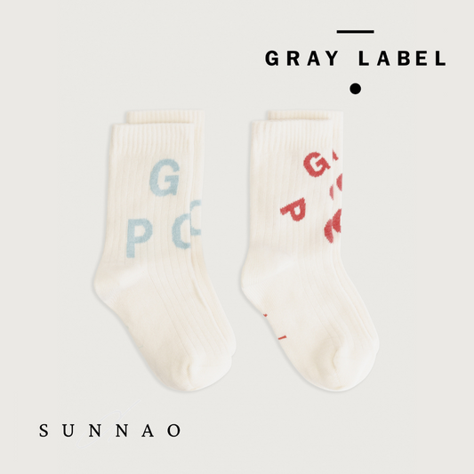 <GRAY LABEL>2pack Pop Ribbed Socks（12-15cm）