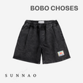 Gallery viewerに画像を読み込む, <BOBO CHOSES> Smiling black denim bermuda shorts （2-7Y）
