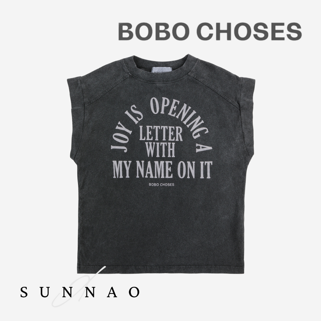 <BOBO CHOSES> Joy Is sleveless T-shirt（2-7Y）