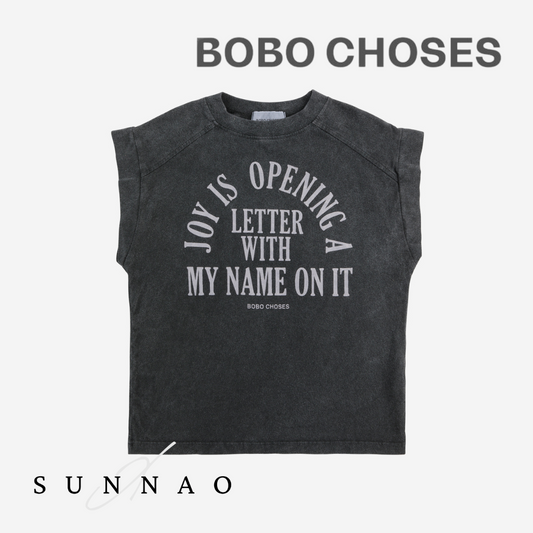 <BOBO CHOSES> Joy Is sleveless T-shirt（2-7Y）