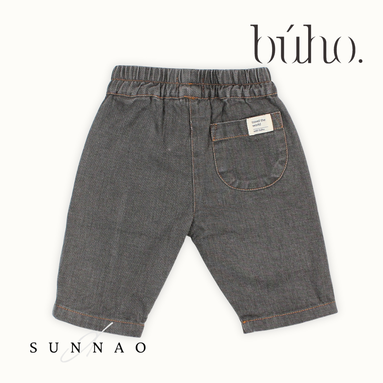 <Buho> DENIM PANTS - GREY DENIM