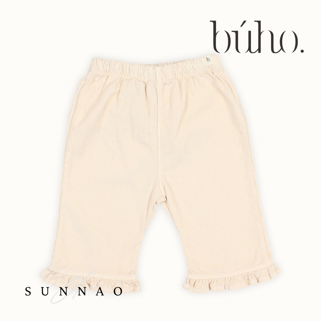 <Buho> SOFT VELOUR GIRLY PANTS - IVORY