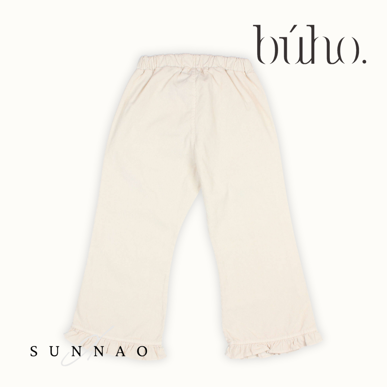 <Buho> SOFT VELOUR GIRLY PANTS - IVORY