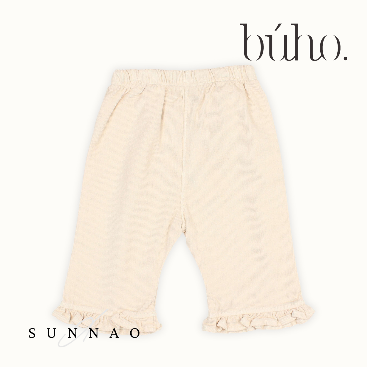 <Buho> SOFT VELOUR GIRLY PANTS - IVORY