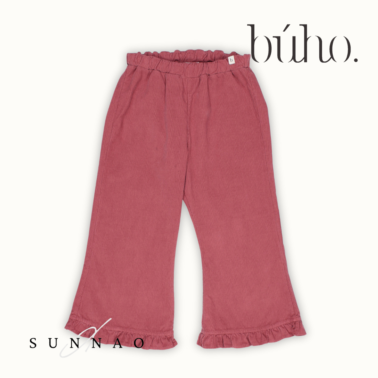 Buho SOFT VELOUR GIRLY PANTS - BLUSH (2-6Y) ★